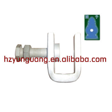 down-lead clamp drop wire clamp for pole electric clamps for telescopic poles telecom tower drop wire clamp